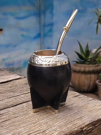 Torpedo cincelado de alpaca con base